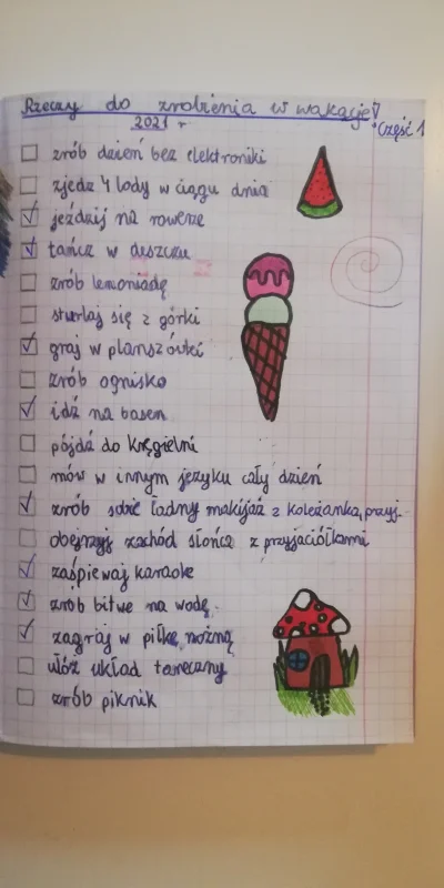 przewaga - #heheszki #dzieci
Hania lvl. 11 i jej lista do zrobienia w wakacje ¯\(ツ)/¯