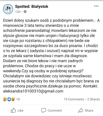 fx_serek - Facebook pomuszcie lekarze som źli napewno hcom mi zrujnować życie ( ͡° ͜ʖ...