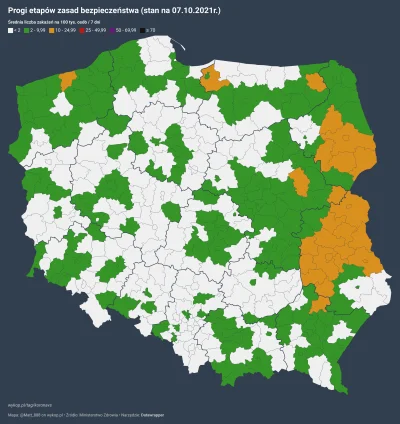 Matt_888 - I na mapie z podziałem na powiaty. Zapraszam po więcej map i statystyk na ...