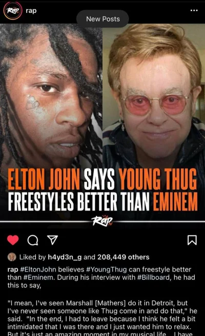 ShadyTalezz - Elton spitting facts ( ͡° ͜ʖ ͡°)
SPOILER
#rap #yeezymafia #youngthug ...