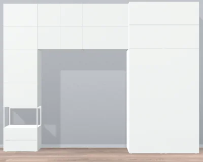 Murasame - Co myślicie o takiej szafie do sypialni? Całość ma 340 cm a ściana 348 cm....