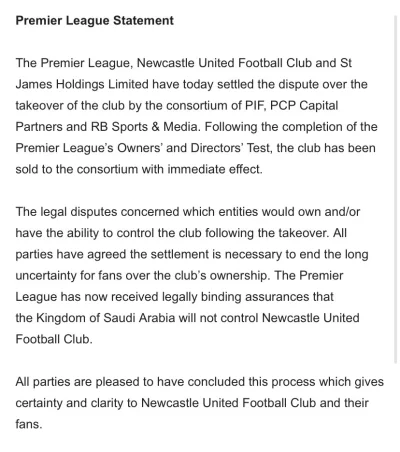 ryzu - Już oficjalnie Newcastle sprzedane 
#premierleague
