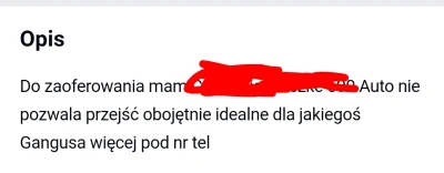 SebastianIIMordeczka - Ja #!$%@?ę, jak po takim opisie miałbym kupić ten samochód? XD