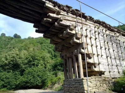 bakalarz - #inzynieria #technologia #dziendobry 
Most w Jullie, Dagestan, Rosja. 
Mos...