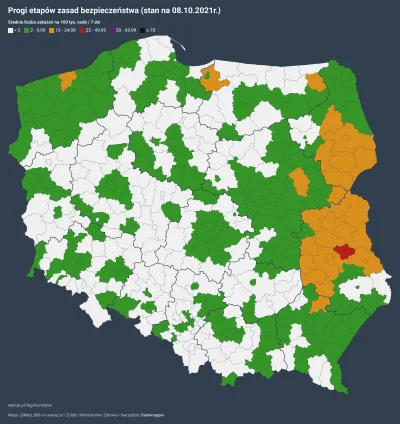 Matt_888 - I na mapie z podziałem na powiaty. Zapraszam po więcej map i statystyk na ...