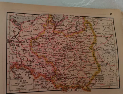 Macielskojewski - Moja niemiecka mapa Polski z 1954 roku (trzeba pamiętać że Niemcy o...