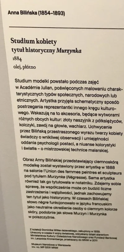 Priya - Muzeum Narodowe w Warszawie zmienia nazwę obrazu "Murzynka", bo może budzić k...