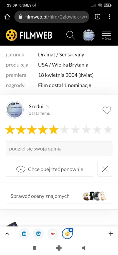 jalop - Dzisiaj obejrzałem i powiem krótko:
film słaby


Wszedłem na Filmweba, aby oc...