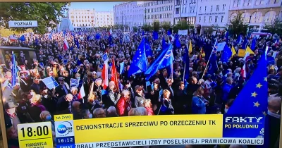 jaroty - W samym #poznan na demonstracji jest z 20x więcej ludzi niż zwiozła niedawno...