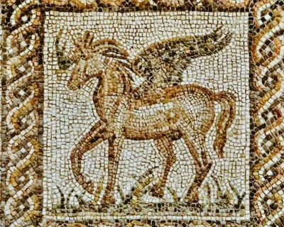 IMPERIUMROMANUM - Rzymska mozaika przedstawiająca Pegaza

Rzymska mozaika przedstaw...