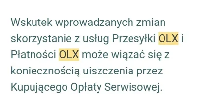 podle_insynuacje - To za chwilę jebnie bo OLX zmienia regulamin i kupujący będzie mus...