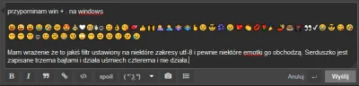 K-S- - przypominam win + . na windows