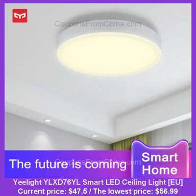 n____S - Yeelight YLXD76YL Smart LED Ceiling Light [EU]
Cena: $47.50 (najniższa w hi...