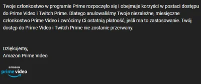 Cookiee - @Dudeczny: ja tak zrobiłem, że na koncie z aktywnym amazon prime video akty...