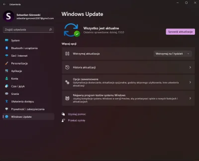 sebixio - Hej zauważyłem że windows update w windows 11 nie działa tylko na komputera...