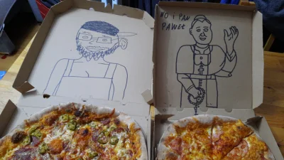 FisioX - Zamawiając pizzę, napisałem w komentarzu "narysujcie coś śmiesznego na pudeł...