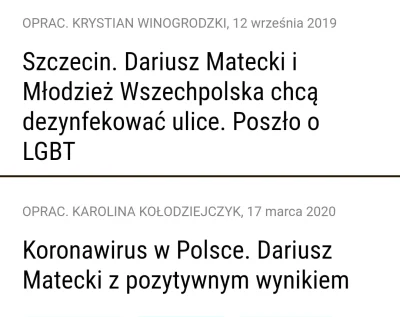 saakaszi - Karma bywa okrutna (╯°□°）╯︵ ┻━┻
Chciał dezynfekować ulice po marszu równo...