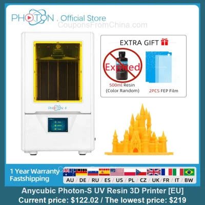 n____S - Anycubic Photon-S UV Resin 3D Printer [EU]
Cena: $122.02 (najniższa w histo...