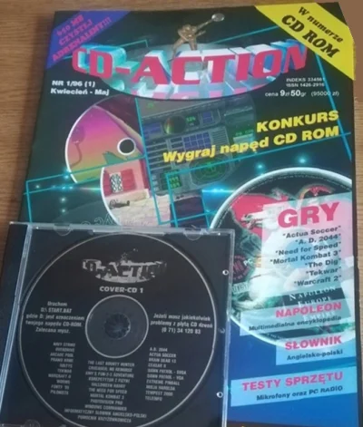 trejn - Pierwszy numer CD-Action z 1996 za 95000zł. Jedyne czasopismo które tak długo...