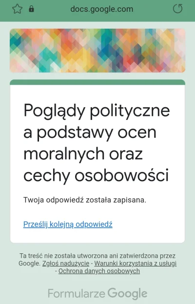 Salido - @piotr-bogdan: Zrobiłem z nudów. W części pytań jest ocena 1-6, i nie można ...