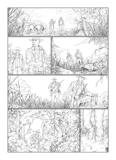 naczelnysmieszek - 12 stron komiksu romantycznego o tematyce dzikim/dziwnym zachodzie...