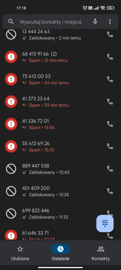 gucias - To już lekka przesada, 10 spamowych telefonów w ciągu 7 godzin. Muszę poszuk...