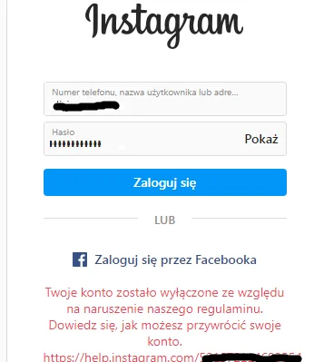 Mescuda - Zablokowali mi konta na instagramie - bo za dużo profili przeglądałem xD Ni...