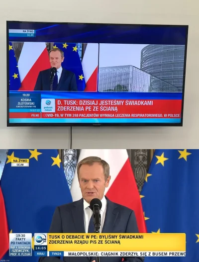 k1fl0w - Hej, @polsatnewspl piszecie nieprawdę na pasku. Tusk powiedział, że to rząd ...