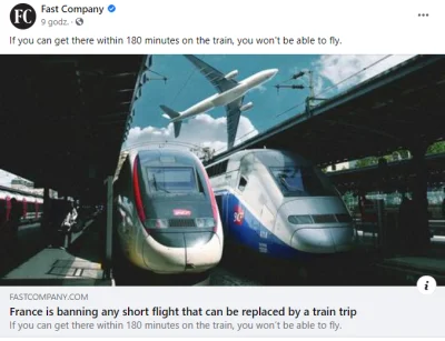 gharman - Francja banuje połączenia lotnicze które można zastąpić pociągiem (jeśli mo...