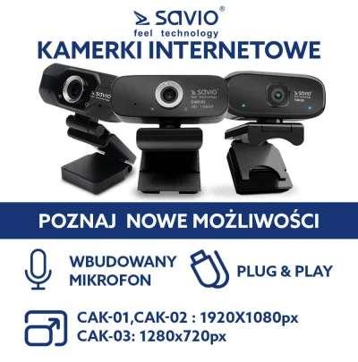 SAVIOmultimedia - #rozdajo naszych kamerek, czyli Kamera Internetowa USB Full HD SAVI...