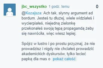 j.....o - @Kozajsza:
Sorki, byłem zajęty i nie zdążyłem przeczytać, a musiałeś być ni...