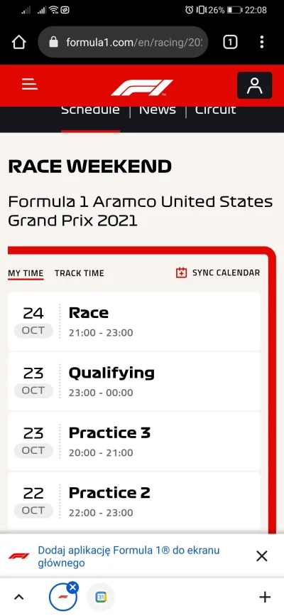 Bobokkk - @kasza08 tu i sync calendarhttps://www.formula1.com/en/racing/2021/United_S...