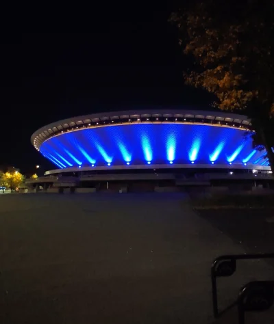 Lapidarny - #katowice nocą i gigantyczny palnik