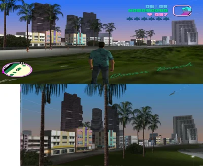 d.....t - Jak wygląda Vice City vs. jak wygląda Vice City według Rock$star xD Aż zain...