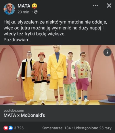 MatiKorek - #mcdonalds dziekuje byczku (｡◕‿‿◕｡) no teraz kox zestaw bedzie