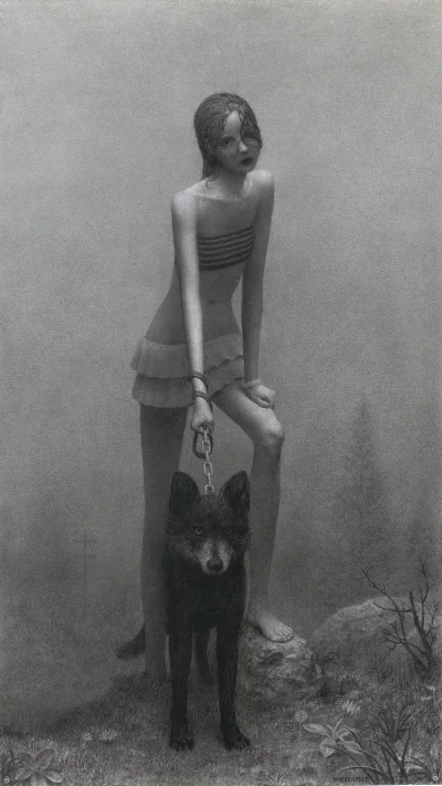 malakropka - Girl With Dog_
(Węgiel drzewny na papierze)