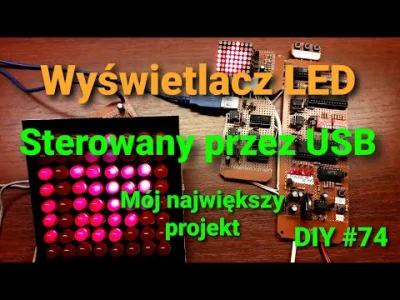 M.....T - Jak zrobić wyświetlacz 8x8 sterowany przez USB? Schemat, testy i pomiary [D...