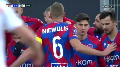 WHlTE - Raków Częstochowa 1:0 Bruk-Bet Termalica Nieciecza - Nemanja Tekijaški, samob...