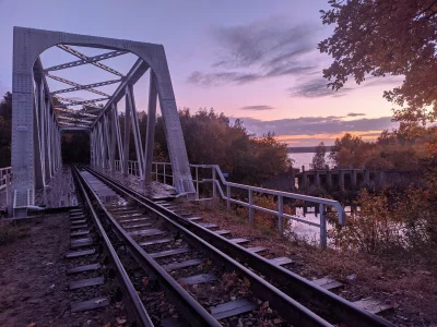 sylwke3100 - Most kolejowy nad Kanałem Gliwickim w Pyskowicach na linii prowadzącej d...