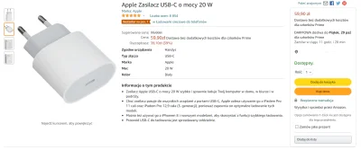 PurpleHaze - #iphone #apple #amazon #promocje

Ladowarka apple USB-C 20W za 60zl (m...