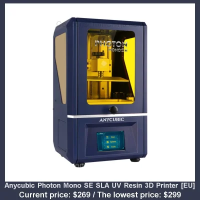 n____S - Anycubic Photon Mono SE SLA UV Resin 3D Printer [EU]
Cena: $269.00 (najniżs...