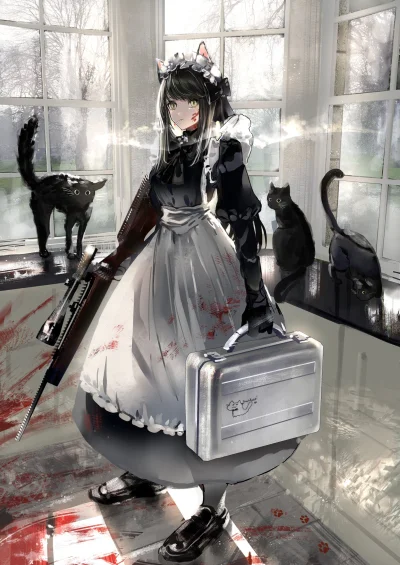 OttoFlick - #randomanimeshit #anime #kemonomimi #nekomimi #girlsandguns #maid #neko #...