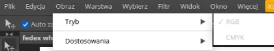 sezan - Jakie mogą być powody blokady możliwości konwersji grafiki z RGB na CMYK w ph...