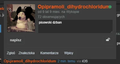 menelaosPL - @Opipramoli_dihydrochloridum: a wchodzę w notatkę o użytkowniku i wszyst...