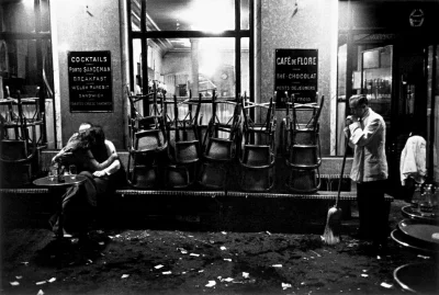 myrmekochoria - Dennis Stock, Cafe de Flore, Paryż 1958.

#starszezwoje - tag ze st...