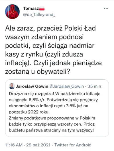 f.....f - Zawsze mi się wydawało, że podwyżka podatków przyczynia się do większej inf...