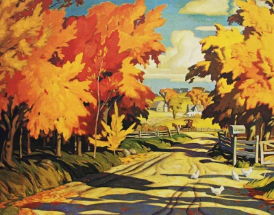 Hoverion - A.J. Casson 1898-1992 (Grupa Siedmiu)
Wiejska droga jesienią, Ontario, Ka...