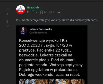 Headcrab_B - Ludziom z Lurkera nie spodobała się informacja o kobiecie zmarłej dzięki...