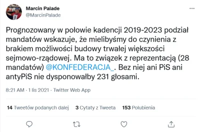 protozoa - Właśnie na to liczyłem głosując na Konfederację. PiS i anty-PiS nie będą m...