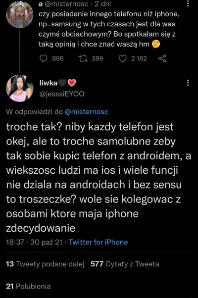 Ptactwo - Masz Androida jesteś wstrętnym egoistą, takie są teraz realia ( ͡°( ͡° ͜ʖ( ...